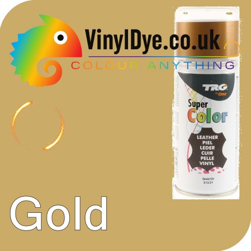 TRG Gold Vinyl Dye Plastic Paint Aerosol 150ml 313 TRG Gold Vinyl Dye Plastic Paint Aerosol 150ml 313