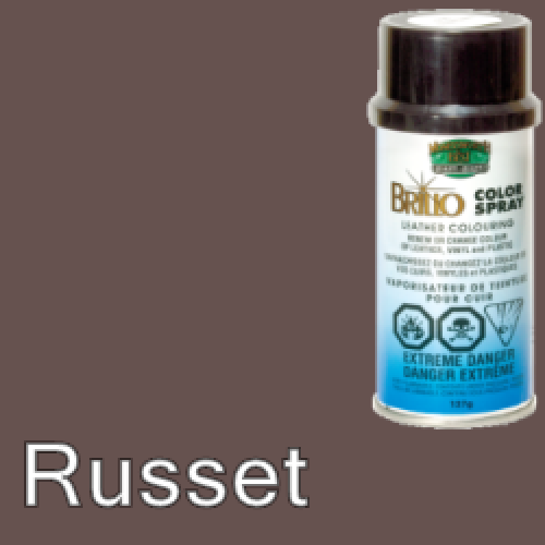 Russet (Like Dark Brown) Brillo Aerosol 178ml Vinyl Dye Plastic Paint
