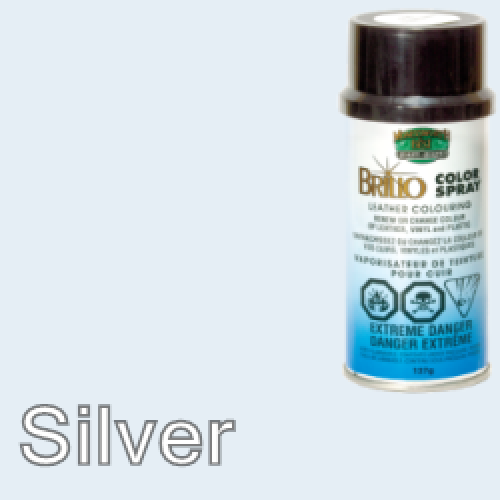 Silver Brillo Aerosol 178ml Vinyl Dye Plastic Paint Silver Brillo Aerosol 178ml Vinyl Dye Plastic Paint