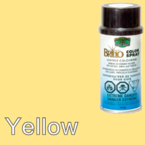 Yellow Brillo Aerosol 178ml Vinyl Dye Plastic Paint Yellow Brillo Aerosol 178ml Vinyl Dye Plastic Paint